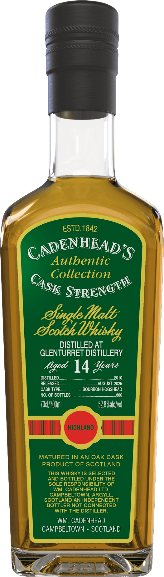 Glenturret 14yo 52.8% abv 70cl Single Malt Whisky
