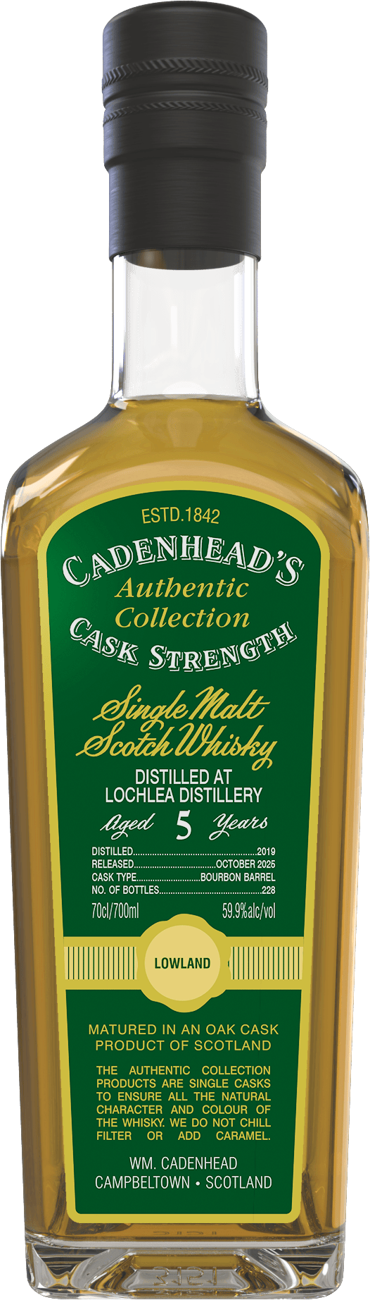 Lochlea 5yo 59.9% abv 70cl Single Malt Scotch Whisky