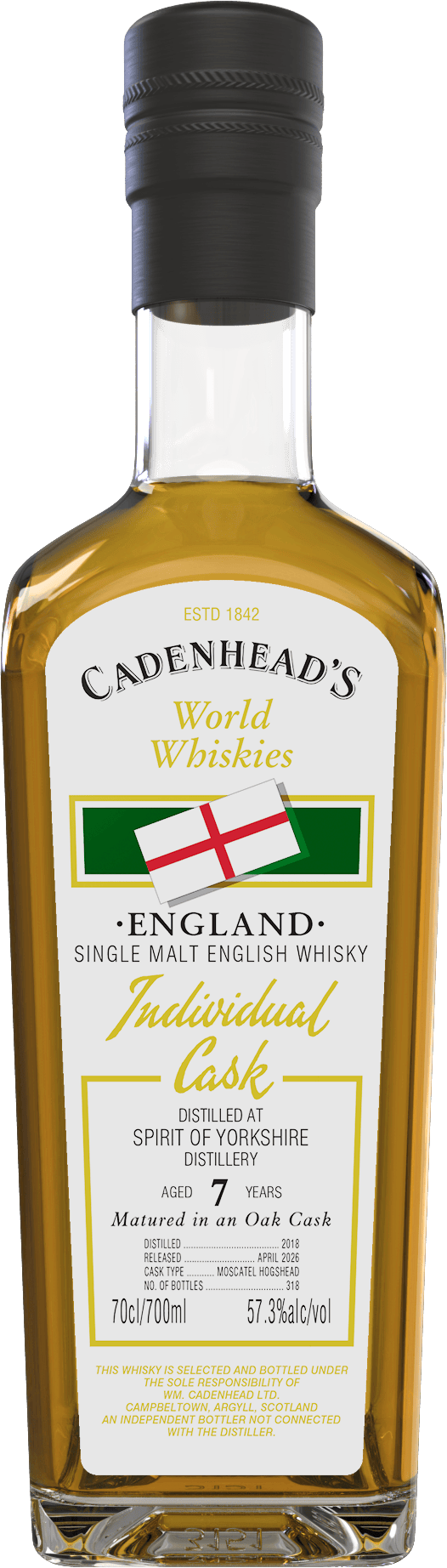 Spirit Of Yorkshire 7yo 57.3% abv 70cl Single Malt Whisky