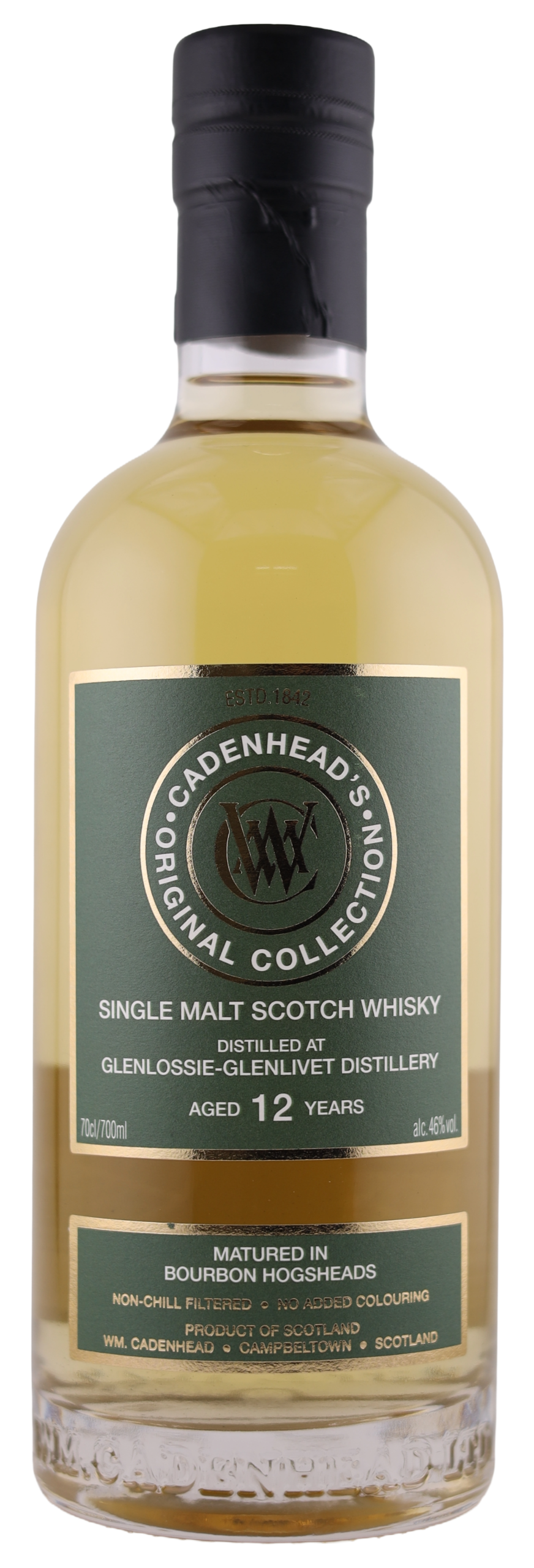 Glenlossie-Glenlivet 12yo 46% abv 70cl Single Malt Whisky