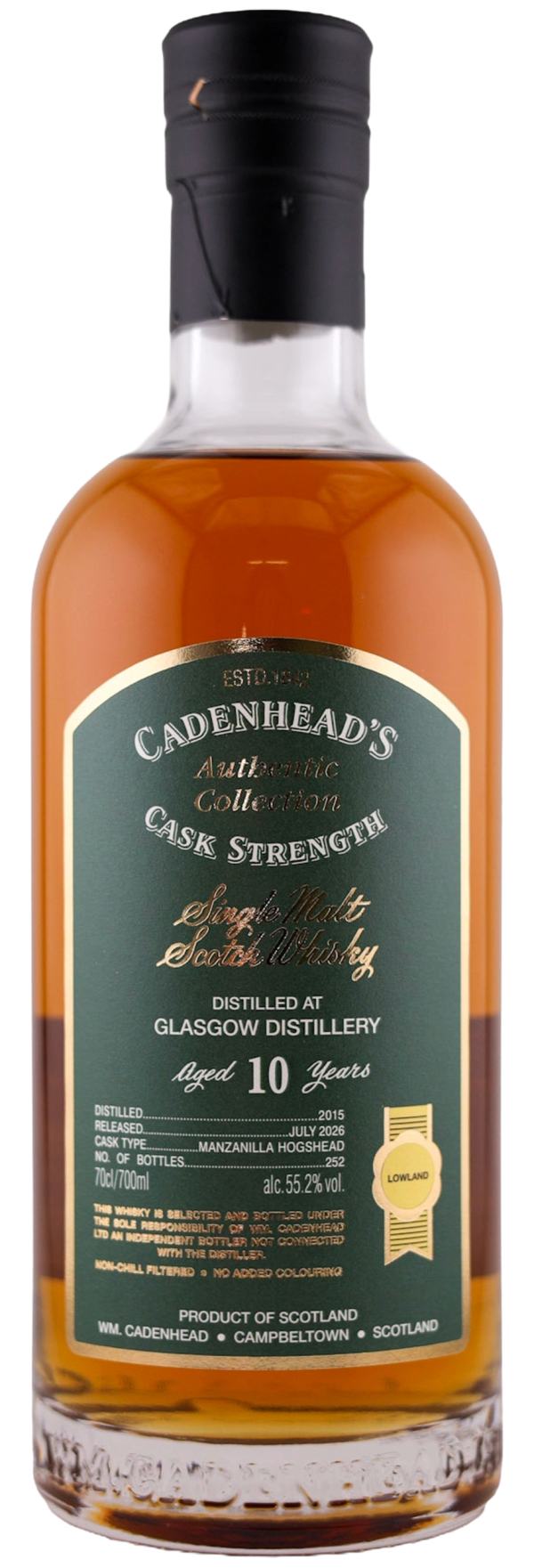 Glasgow 10yo 55.2% abv 70cl Single Malt Whisky