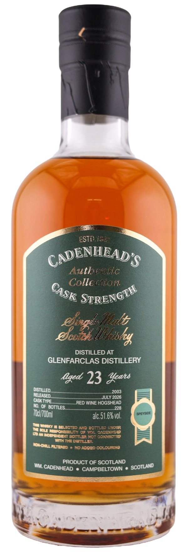 Glenfarclas 23yo 51.6% abv 70cl Single Malt Whisky