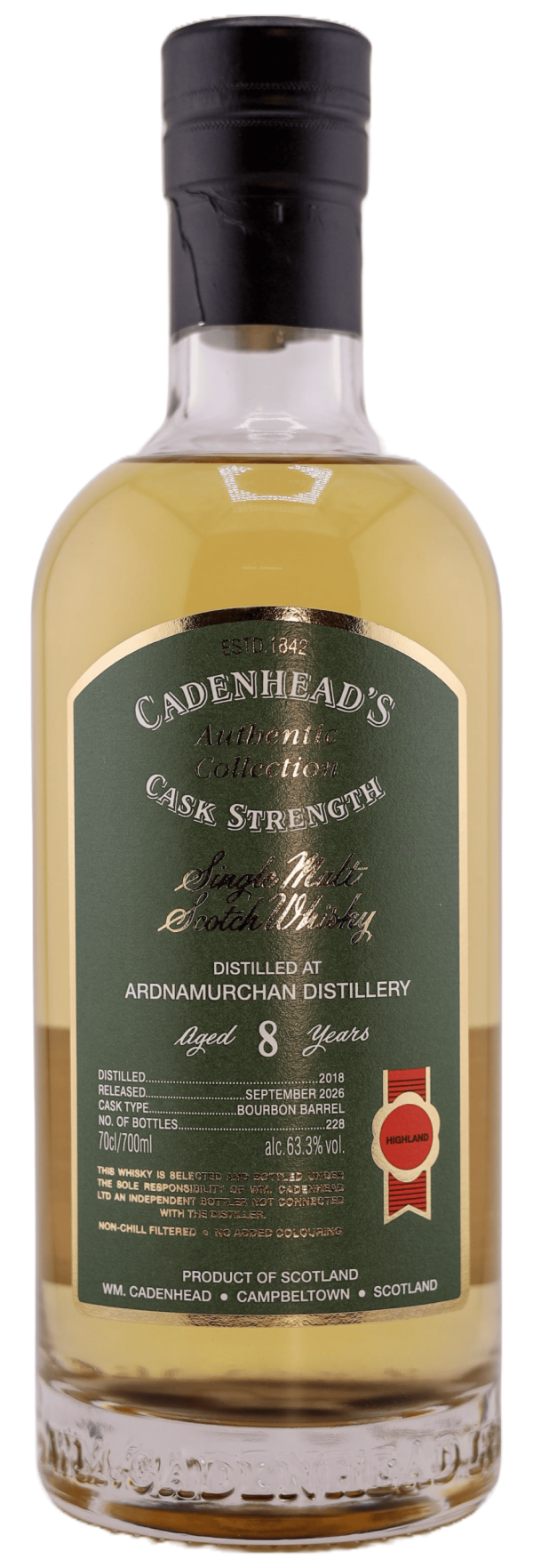 Ardnamurchan 8yo 63.3% abv 70cl Single Malt Whisky