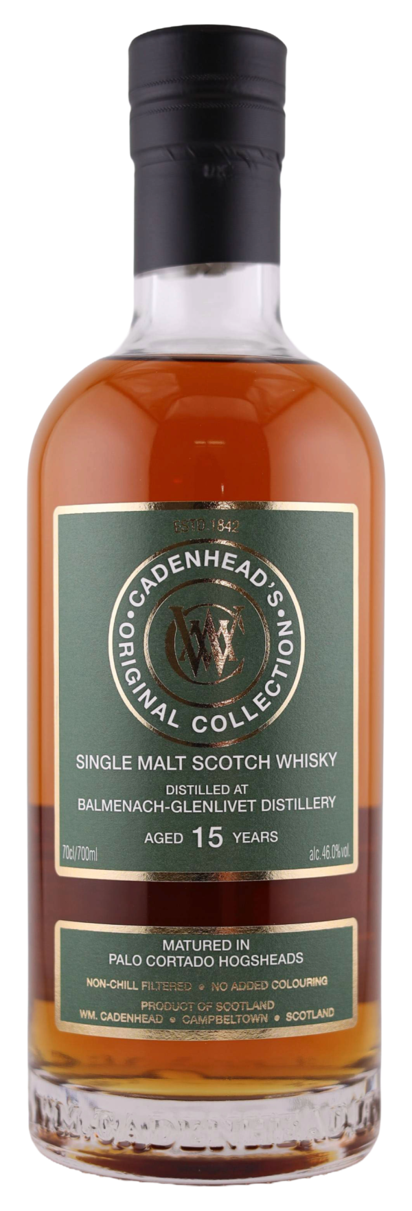 Balmenach-Glenlivet 15yo 46% abv 70cl Single Malt Whisky