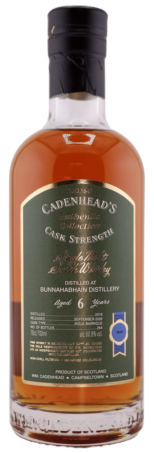 Bunnahabhain 6yo 60.8% abv 70cl Single Malt Whisky