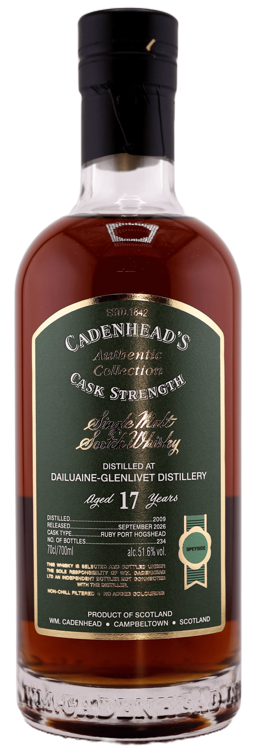 Dailuaine-Glenlivet 17yo 51.6% abv 70cl Single Malt Whisky