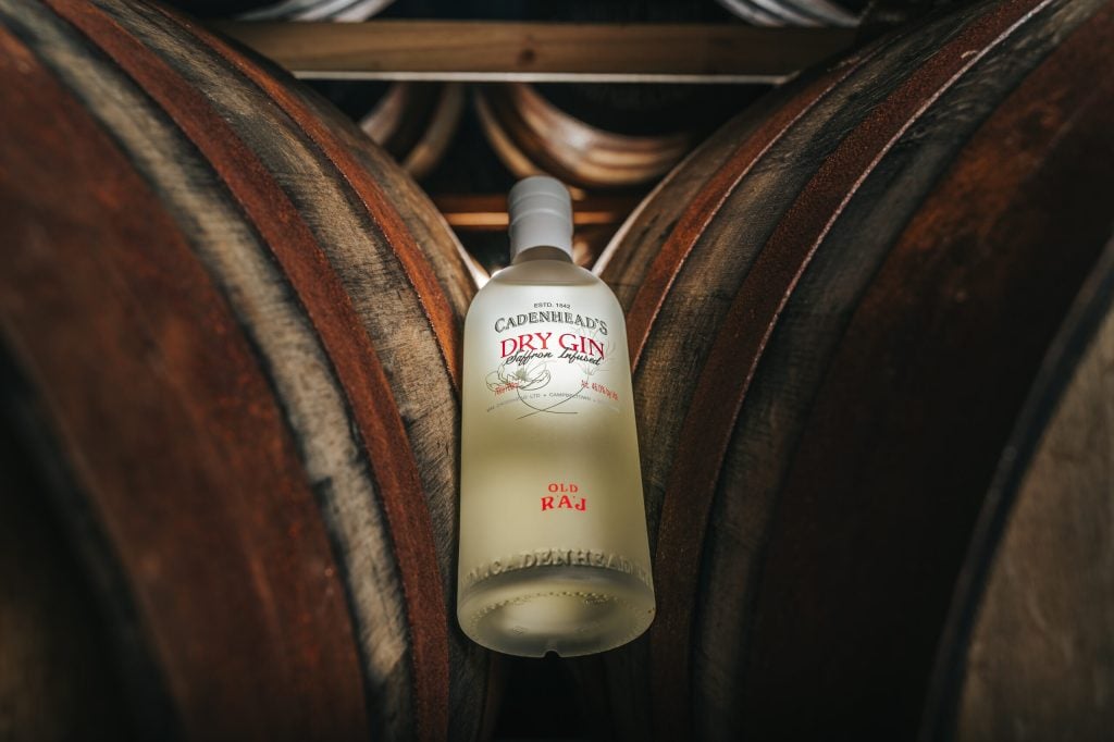 Cadenhead's gin, bottled in Campbeltown
