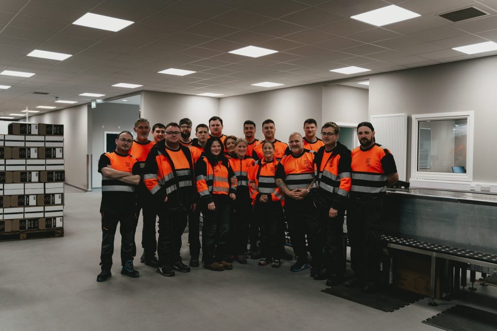 The Cadenhead's bottling hall team in Campbeltown