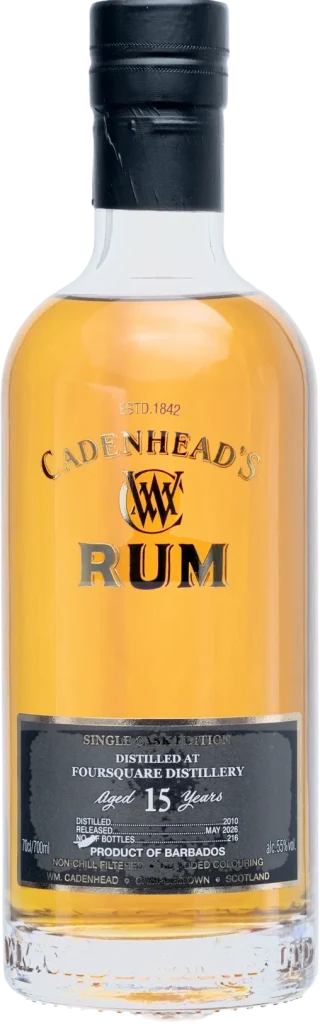 A bottle of Cadenhead Single Cask Edition